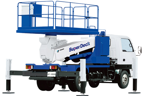 トラック式高所作業車スーパーデッキ12m